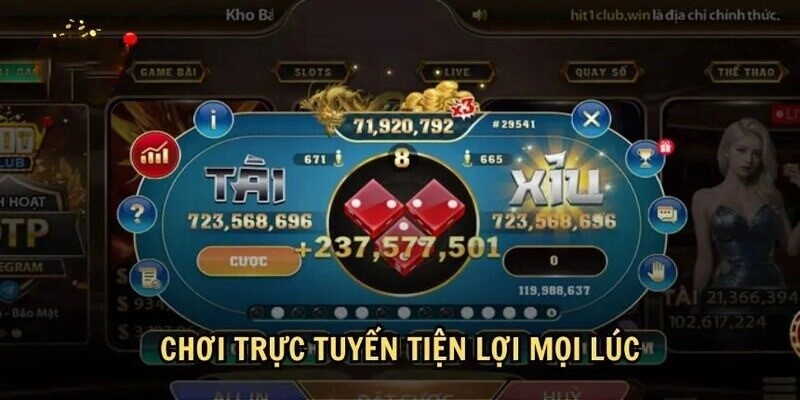 chơi tài xỉu tại Hitclub